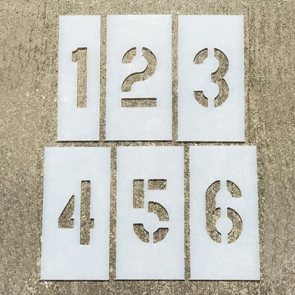 stencil number set
