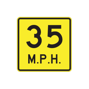 Traffic Sign | W13-1