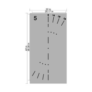 #5 Zebra anchor stencil