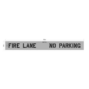Fire Lane No Parking Stencil