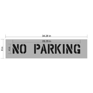 No Parking Stencil