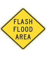 W8-30 Flash Flood Area Sign