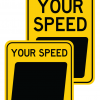 Yellow Speed Sign