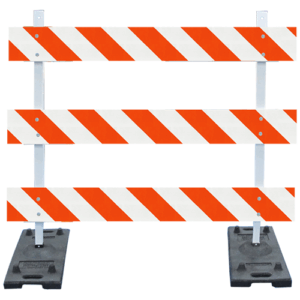 Rubber Base Type III Barricade