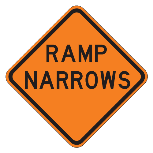 CW5-4 Ramp Narrows Sign
