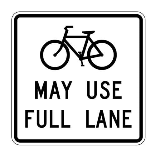 R4-11 Bicycles May Use Full Lane Sign