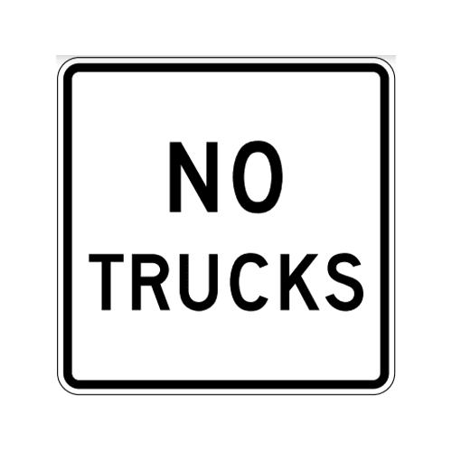 R5-2a No Trucks Sign