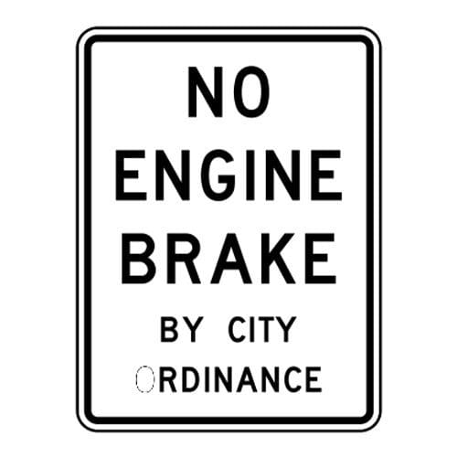 What Does the Sign No Engine Brake Mean  