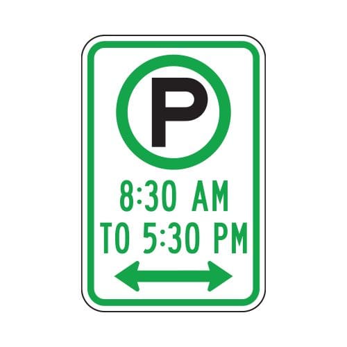 R7-23DBL Pay Parking Sign