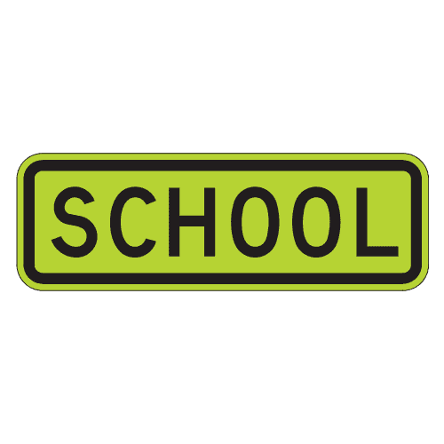 S4-3P Rectangle School Sign