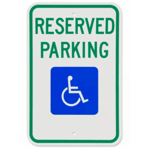 R7-8T Reserved Handicap Parking