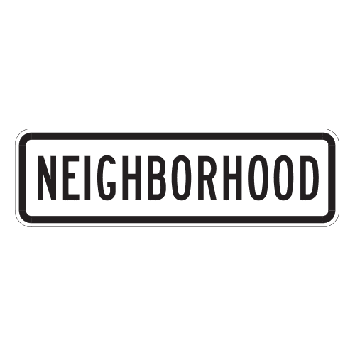 R2-5bP Neighborhood Sign