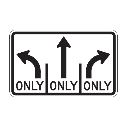 R3-8b Advance Intersection Lane Control Sign