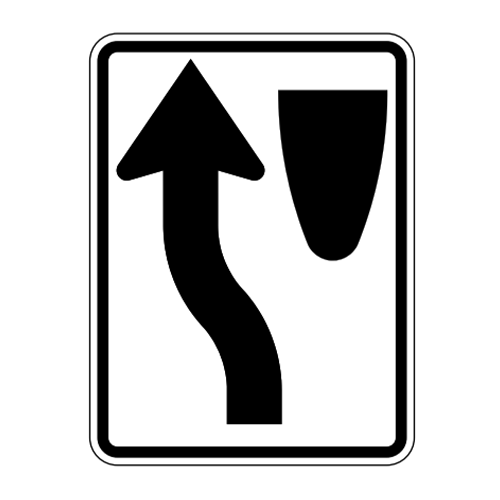 R4-8 Keep Left Sign