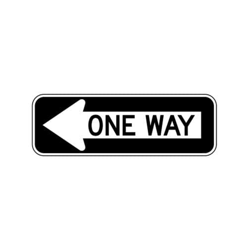 R6-1L Left One Way Sign