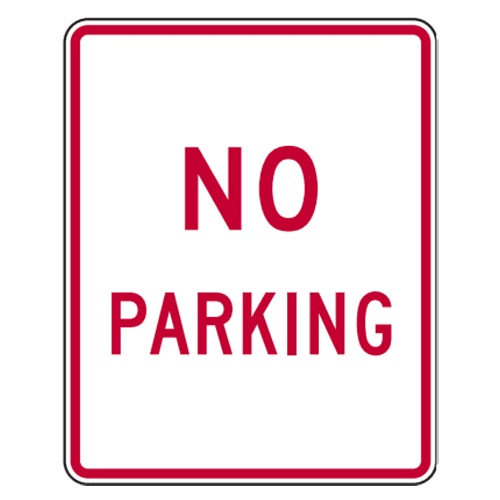 R8-3a No Parking Sign