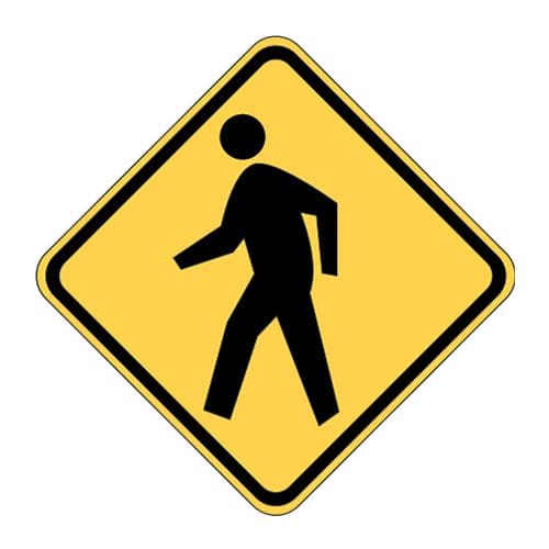 W11-2 Pedestrian Crossing Sign