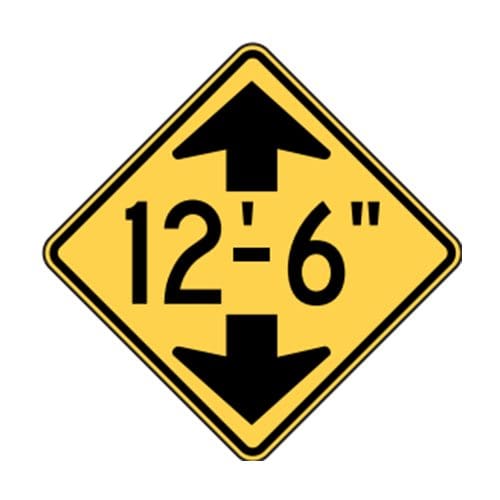 W12-2 Low Clearance Sign