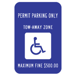 Permit Parking Sign