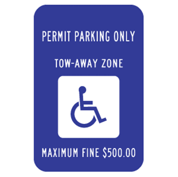 Permit Parking Sign
