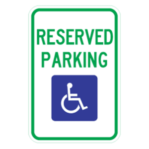 Reserved Parking Sign