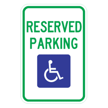 Reserved Parking Sign