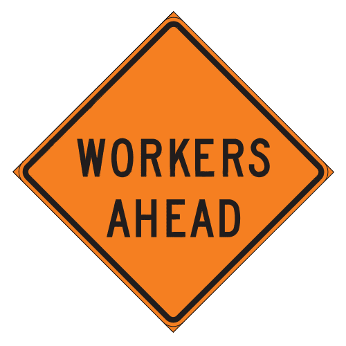 CW21-1bT Workers Ahead Sign - Transline Industries