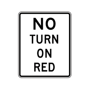 R10-11a No Turn On Red Sign