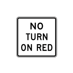 R10-11b No Turn on Red Sign