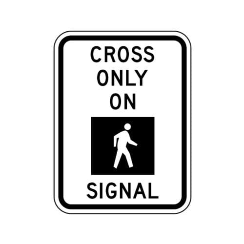 R10-2 Cross Only on Signal Sign - Transline Industries