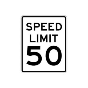 R2-1 Speed Limit Sign