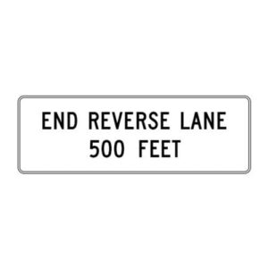 R3-9g End Reversible Lane Sign