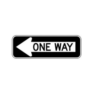 R6-1L Left One Way Sign