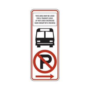 R7-107aR No Parking Bus Stop Sign