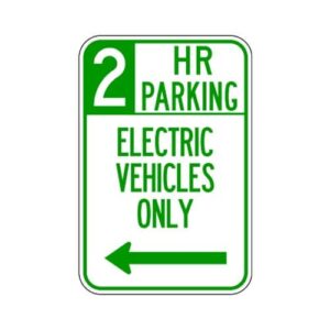 R7-112L 2 HR Parking Electric Vehicles Sign