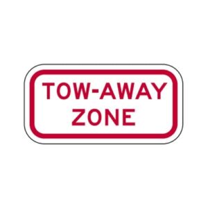 R7-201aP Red Tow Away Sign