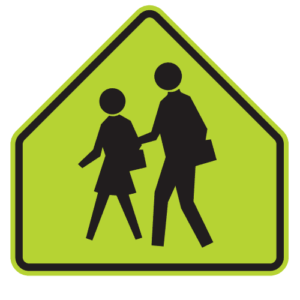 S1-1 Pedestrian Crossing School Sign
