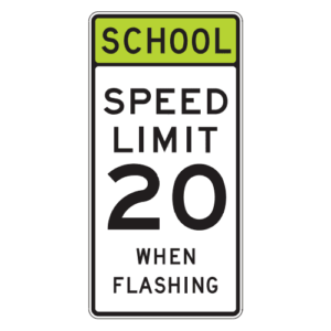 S5-1 School Speed Limit Sign