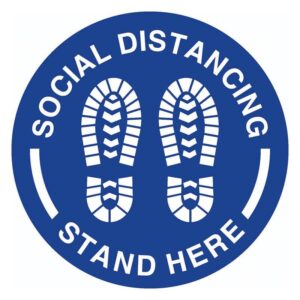 social distancing stand here