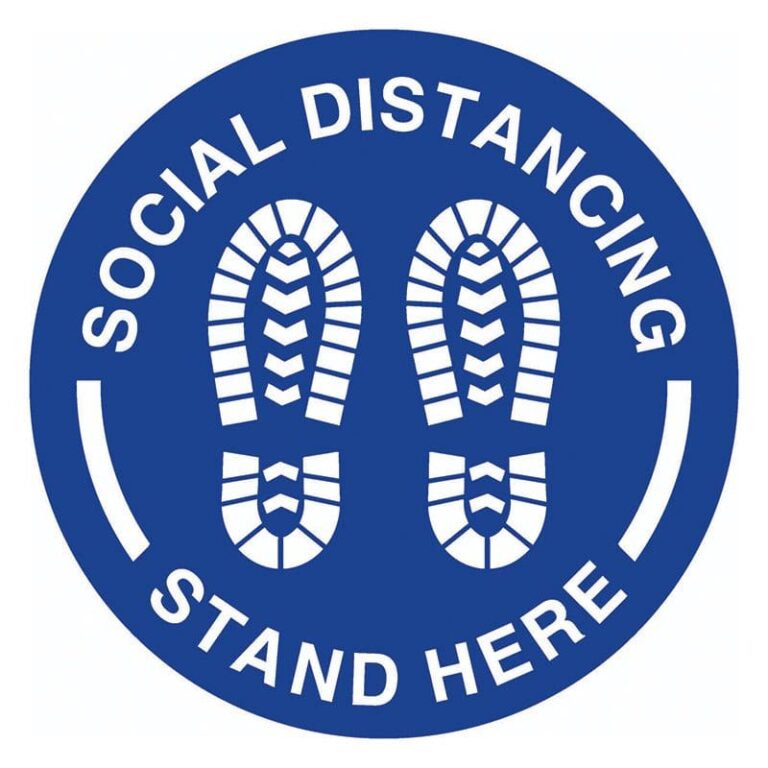 social distancing stand here