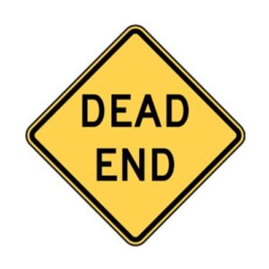 W14-1 Dead End Sign