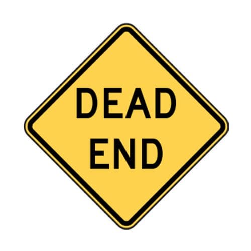 W14-1 Dead End Sign - Transline Industries