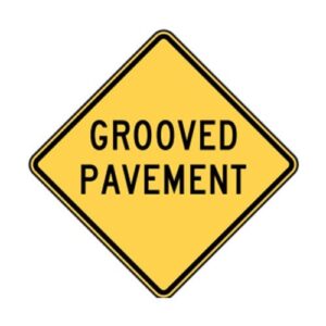 W8-15 Grooved Pavement Sign