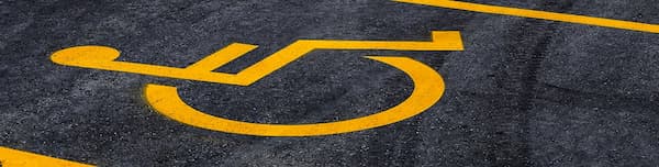 Handicap parking spaces