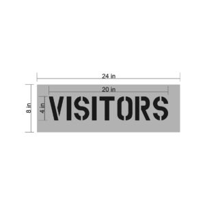 Visitors Parking Stencil