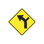 W1-10 Traffic Sign