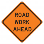 CW20-1D Road Work Ahead Sign