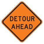 CW20-2D Detour Ahead Sign