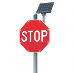 Blinkersign Flashing Stop Sign