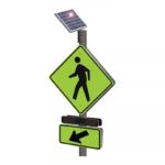 Push To Cross Systems Sign